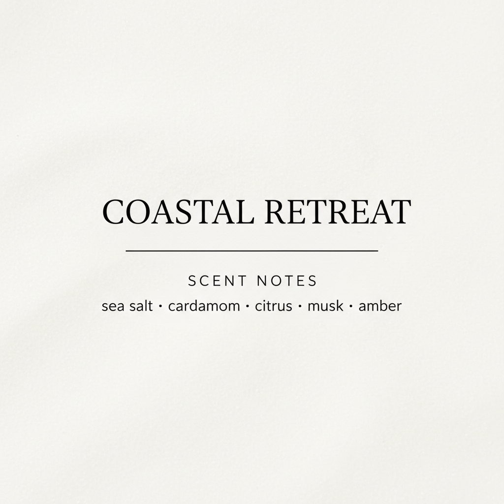 Coastal Retreat Scent Note Card